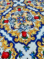 Majolica Pattern Fabric, Sicilian print Fabric , Fabric By The Yard - Whotex Online Fabric Store