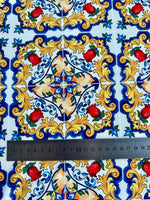 Majolica Pattern Fabric, Sicilian print Fabric , Fabric By The Yard - Whotex Online Fabric Store