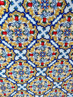 Majolica Pattern Fabric, Sicilian print Fabric , Fabric By The Yard - Whotex Online Fabric Store