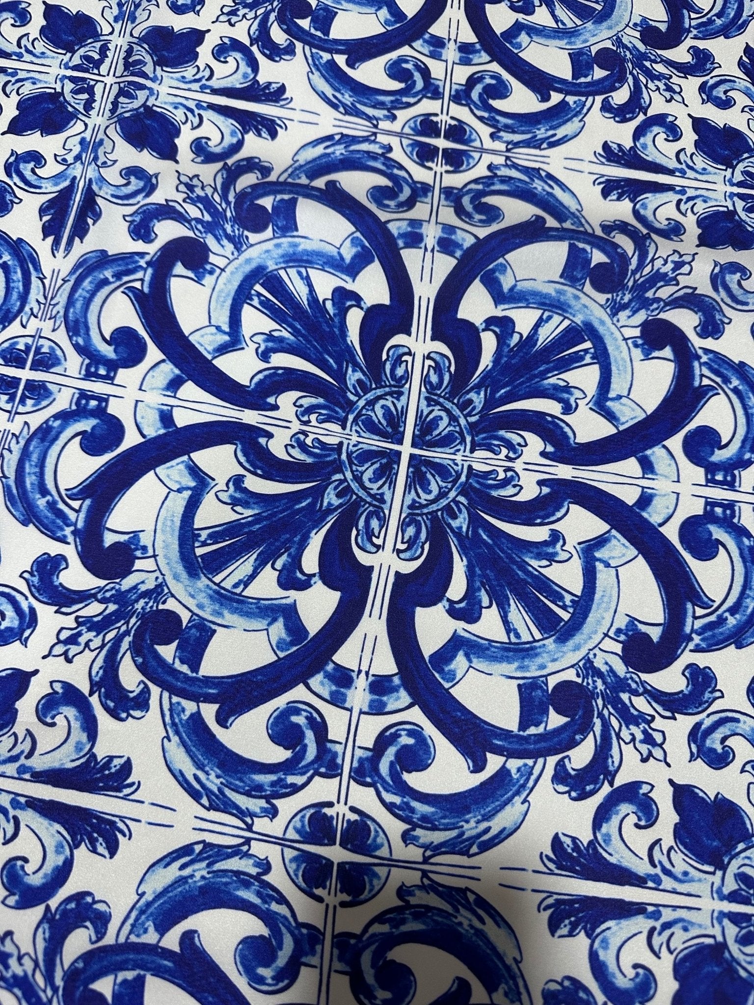 Majolica Pattern fabric,Satin Fabric - Whotex