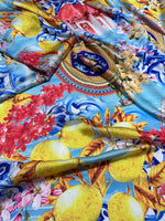 Majolica Pattern Fabric,Sicilian print Fabric , Fabric By The Yard - Whotex Online Fabric Store