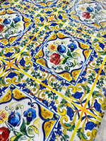 Majolica Pattern Sequin Fabric, 2 - Way Stretch Sequin Fabric By The Yard - Whotex Online Fabric Store