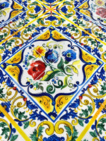 Majolica Pattern Sequin Fabric, 2 - Way Stretch Sequin Fabric By The Yard - Whotex Online Fabric Store