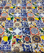 Majolica Pattern Small Borders Fabric - Whotex Online Fabric Store
