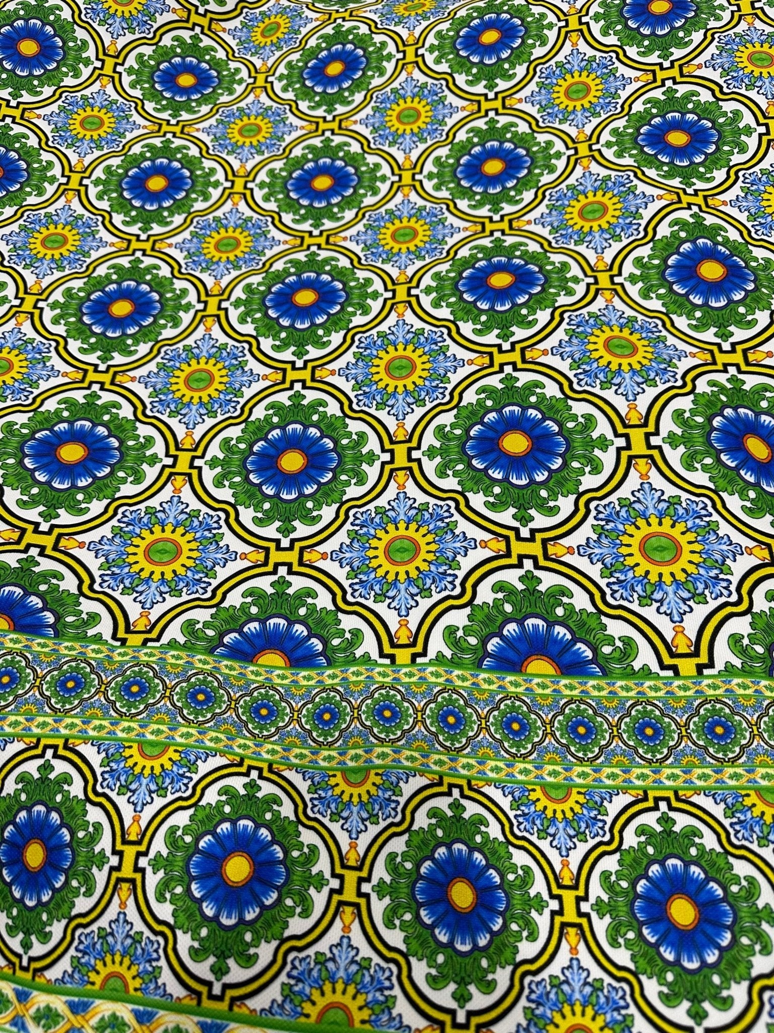 Majolica Pattern Upholstery Fabric, Digital print fabric, outdoor runner curtain pillow bags fabric - Whotex