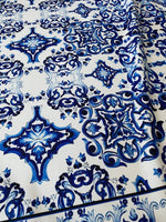 Majolica Pattern Upholstery Fabric, Digital print Fabric, outdoor runner curtain pillow bags Fabric - Whotex Online Fabric Store
