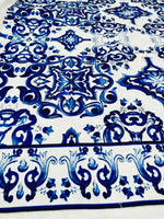 Majolica Pattern Upholstery Fabric, Digital print Fabric, outdoor runner curtain pillow bags Fabric - Whotex Online Fabric Store