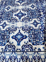 Majolica Pattern Upholstery Fabric, Digital print Fabric, outdoor runner curtain pillow bags Fabric - Whotex Online Fabric Store