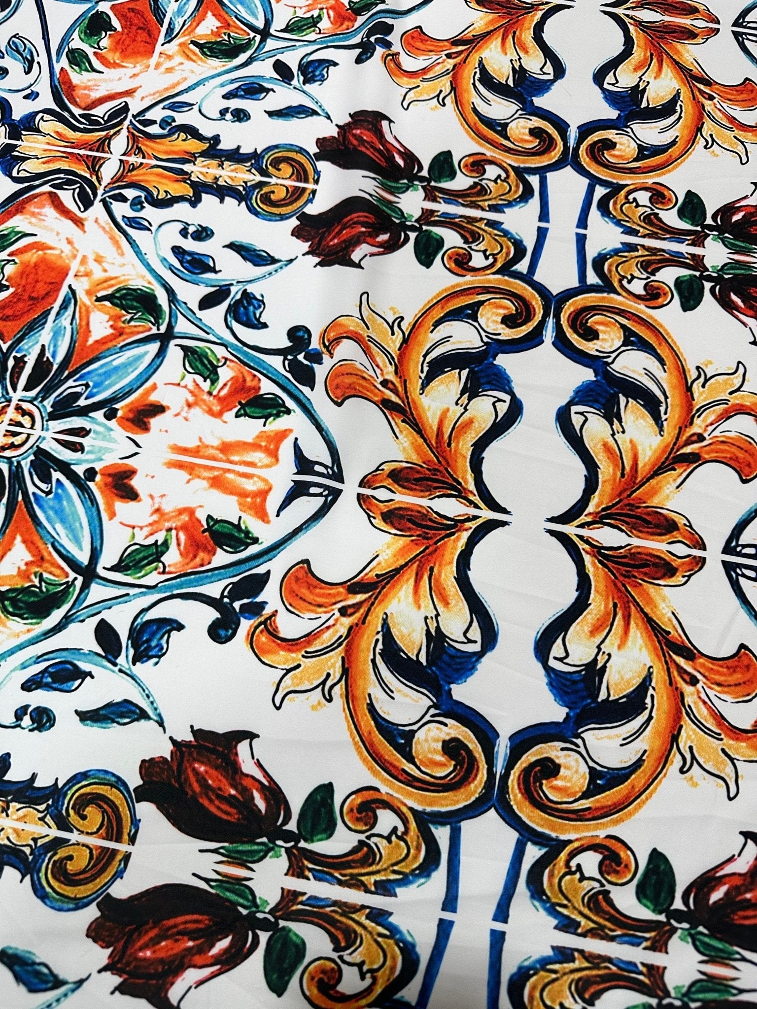 MajolicaPattern Fabric Fabric, - Whotex Online Fabric Store