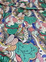 Mehndi Flowers Sequin Fabric, 2 - Way Stretch Sequin Fabric By The Yard - Whotex Online Fabric Store