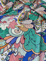 Mehndi Flowers Sequin Fabric, 2 - Way Stretch Sequin Fabric By The Yard - Whotex Online Fabric Store