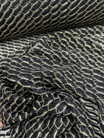 Mesh Fabric, Black Lace Fabric , Zigzag Style Fabric - Whotex Online Fabric Store