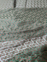 Mesh Fabric, Green Brown Zigzag Knit Jersey Fabric - Whotex Online Fabric Store