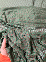 Mesh Fabric, Green Brown Zigzag Knit Jersey Fabric - Whotex Online Fabric Store