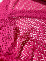 Mesh Fabric, Pink color Zigzag Knit Jersey Fabric - Whotex Online Fabric Store