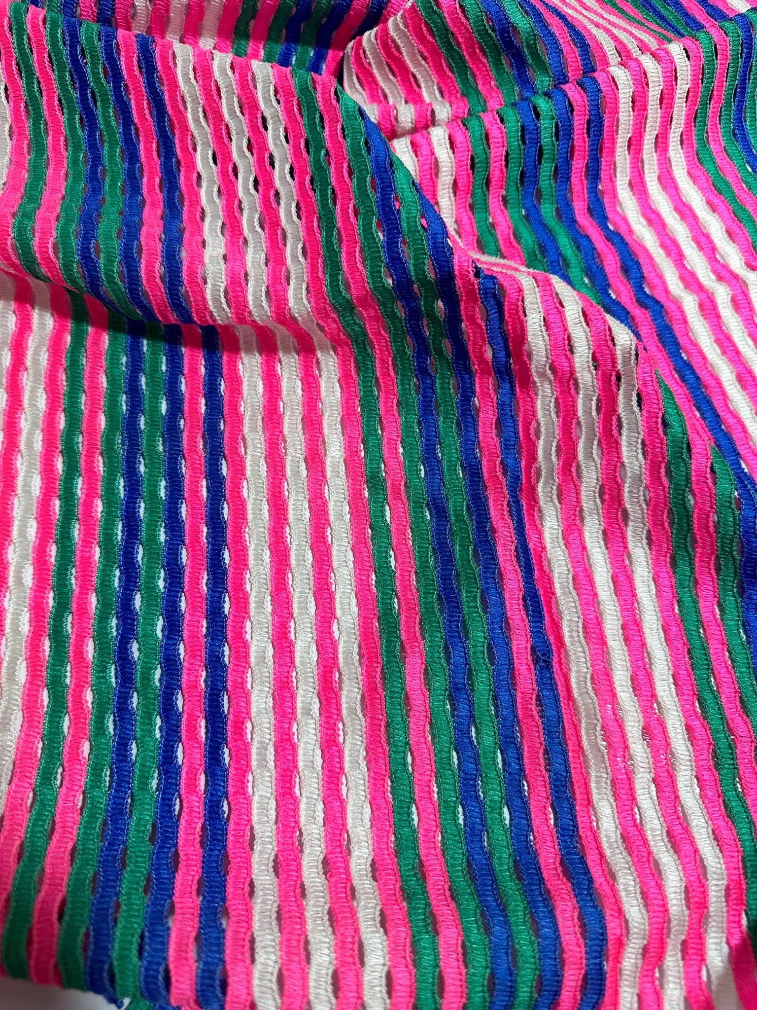 Mesh Fabric, Pink Striped Knit Jersey Fabric - Whotex Online Fabric Store