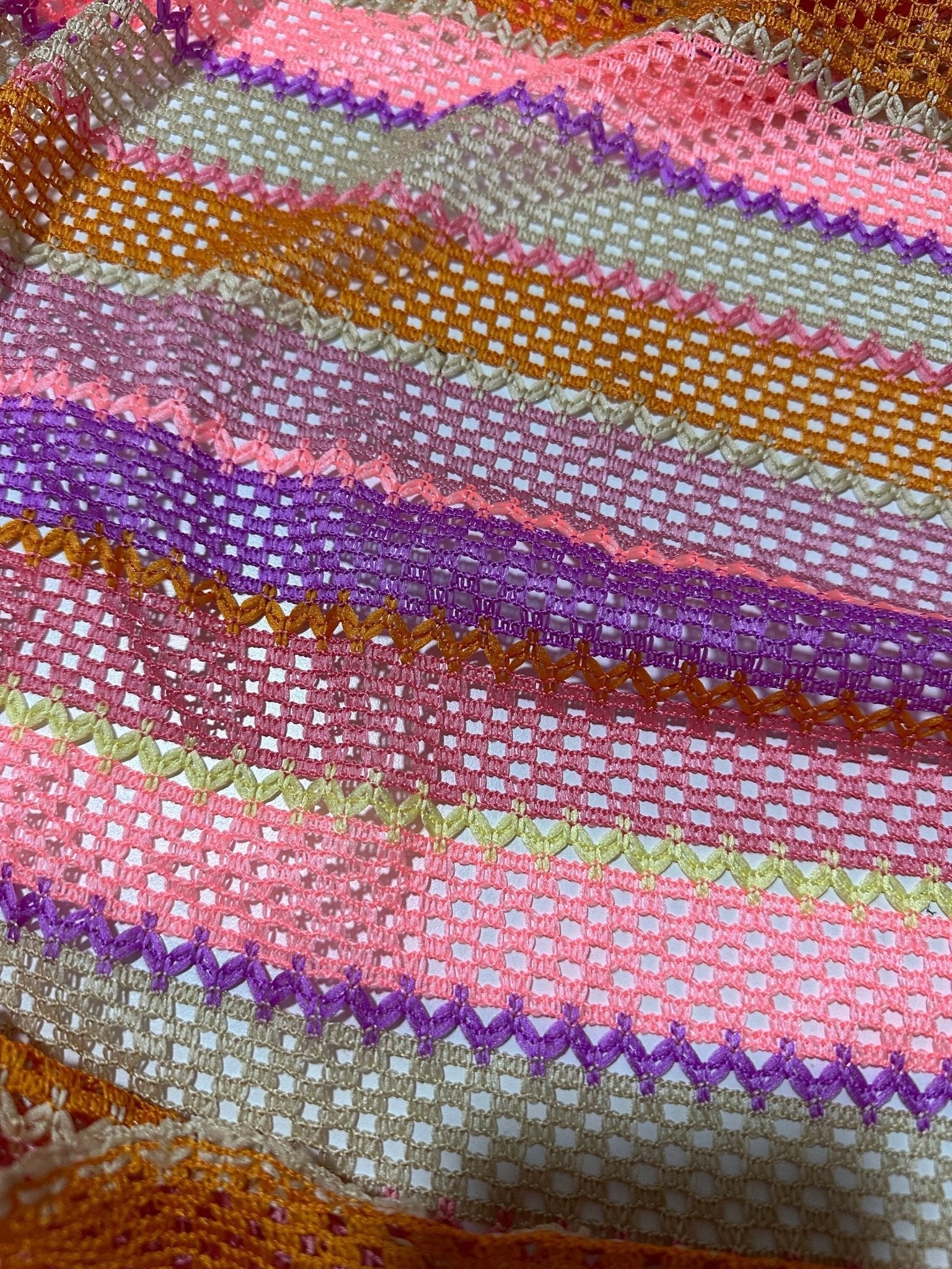Mesh Fabric, Pink Striped Knit Jersey Fabric - Whotex Online Fabric Store