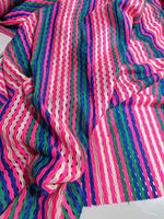 Mesh Fabric, Pink Striped Knit Jersey Fabric - Whotex Online Fabric Store