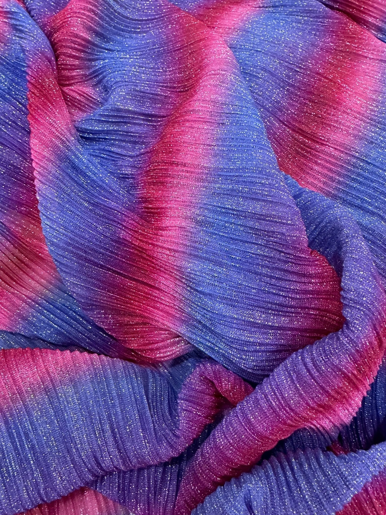 Mesh Fabric, Pleated Power Mesh Fabric, 4 - way Stretch lurex Spandex Fabric, Shimmer Knit Fabric - Whotex Online Fabric Store