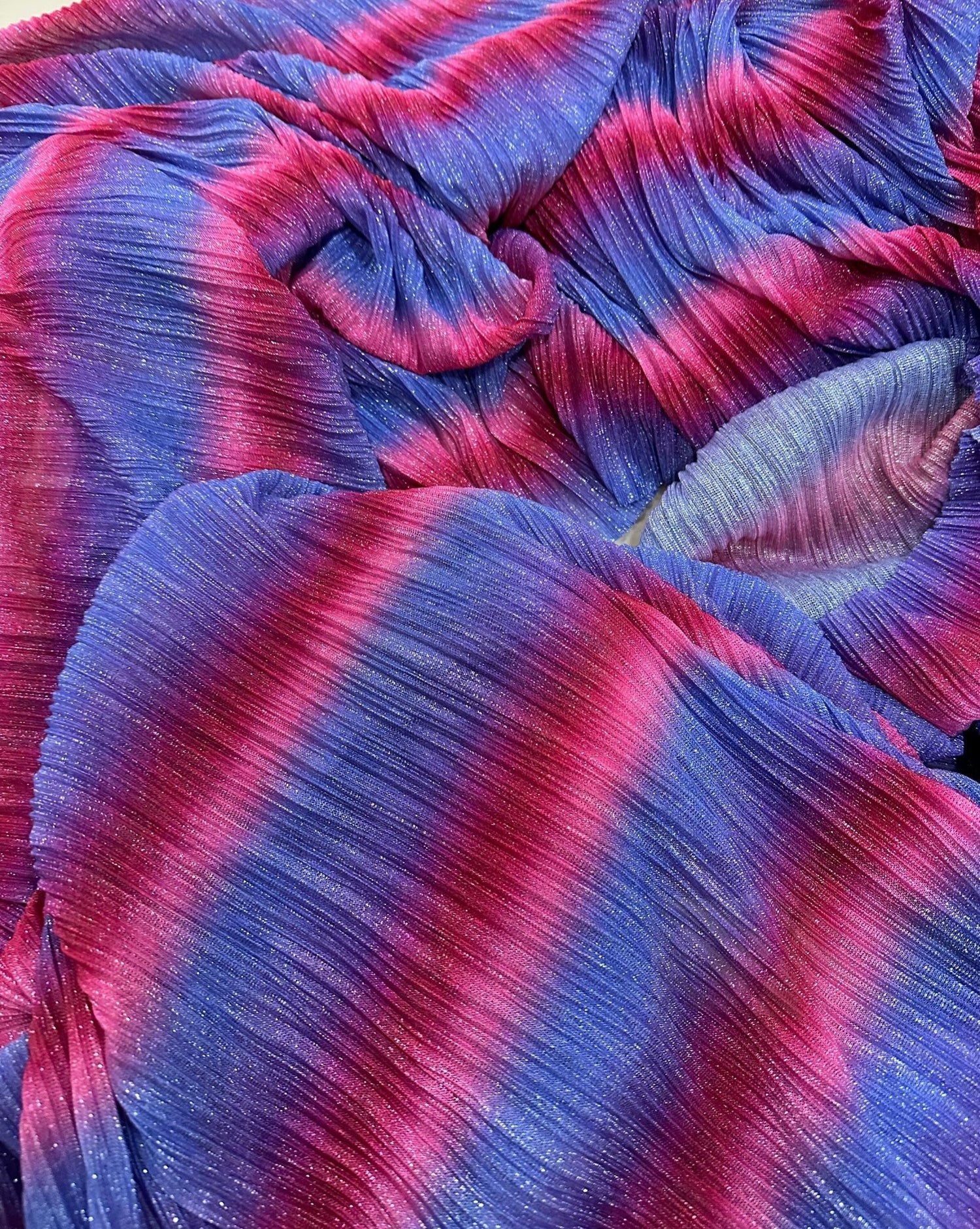 Mesh Fabric, Pleated Power Mesh Fabric, 4 - way Stretch lurex Spandex Fabric, Shimmer Knit Fabric - Whotex Online Fabric Store
