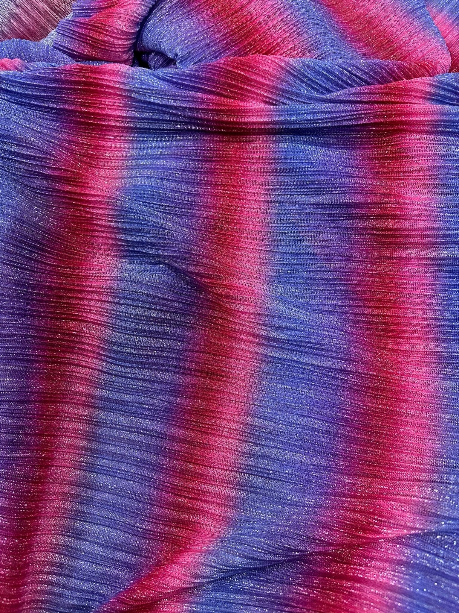 Mesh Fabric, Pleated Power Mesh Fabric, 4 - way Stretch lurex Spandex Fabric, Shimmer Knit Fabric - Whotex Online Fabric Store