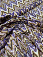 Mesh Fabric, Purple Brown Zigzag Knit Jersey Fabric - Whotex Online Fabric Store