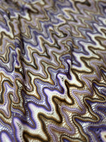Mesh Fabric, Purple Brown Zigzag Knit Jersey Fabric - Whotex Online Fabric Store