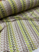Mesh Fabric, Zigzag Knit Jersey Fabric, beige Green jersey - Whotex Online Fabric Store