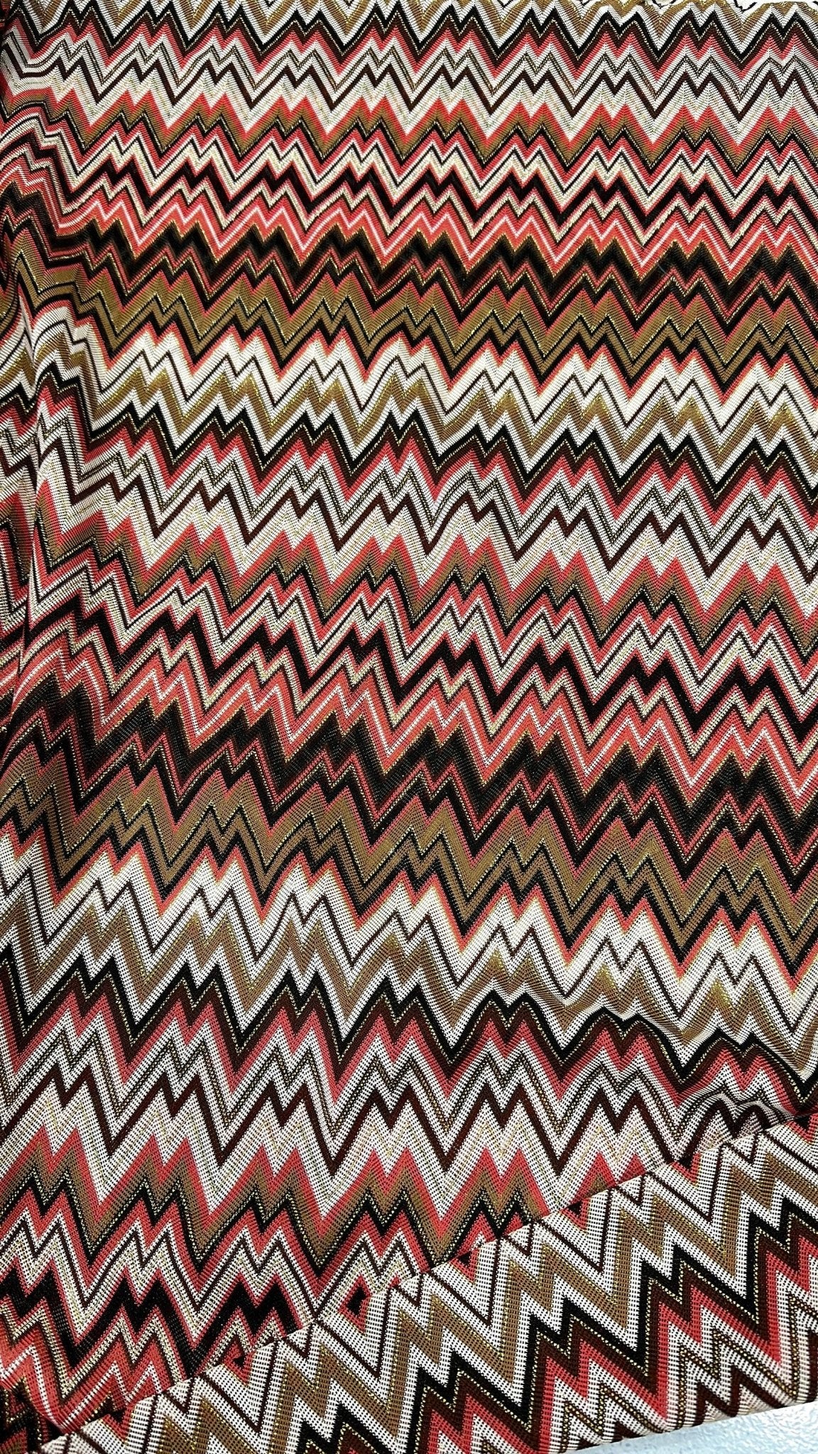 Mesh Fabric, Zigzag Knit Jersey fabric, Coral color elastic jersey,luxury fabric, Widht: 150 cm, italian zigzag - Whotex Online Fabric Store