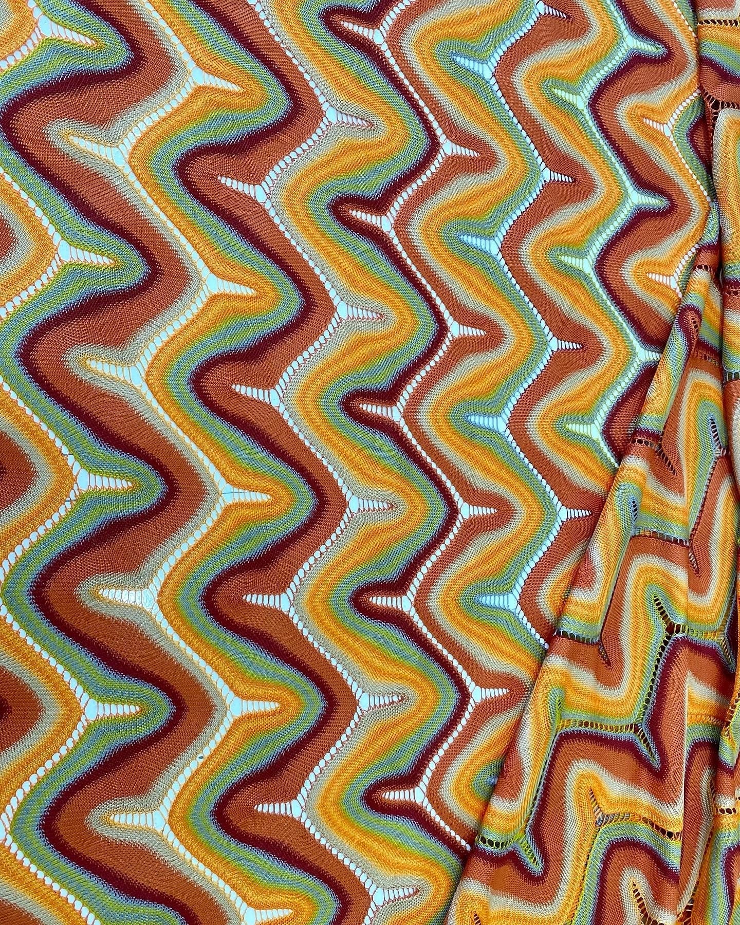 Mesh Fabric, Zigzag Knit Jersey Fabric, luxury Fabric, Widht: 150 cm - Whotex Online Fabric Store