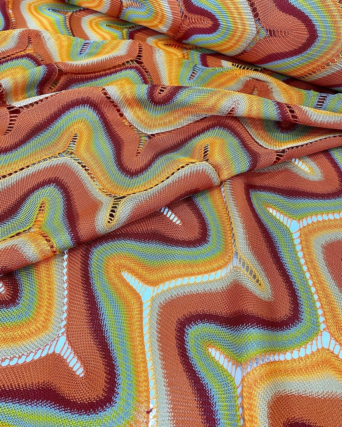 Mesh Fabric, Zigzag Knit Jersey Fabric, luxury Fabric, Widht: 150 cm - Whotex Online Fabric Store