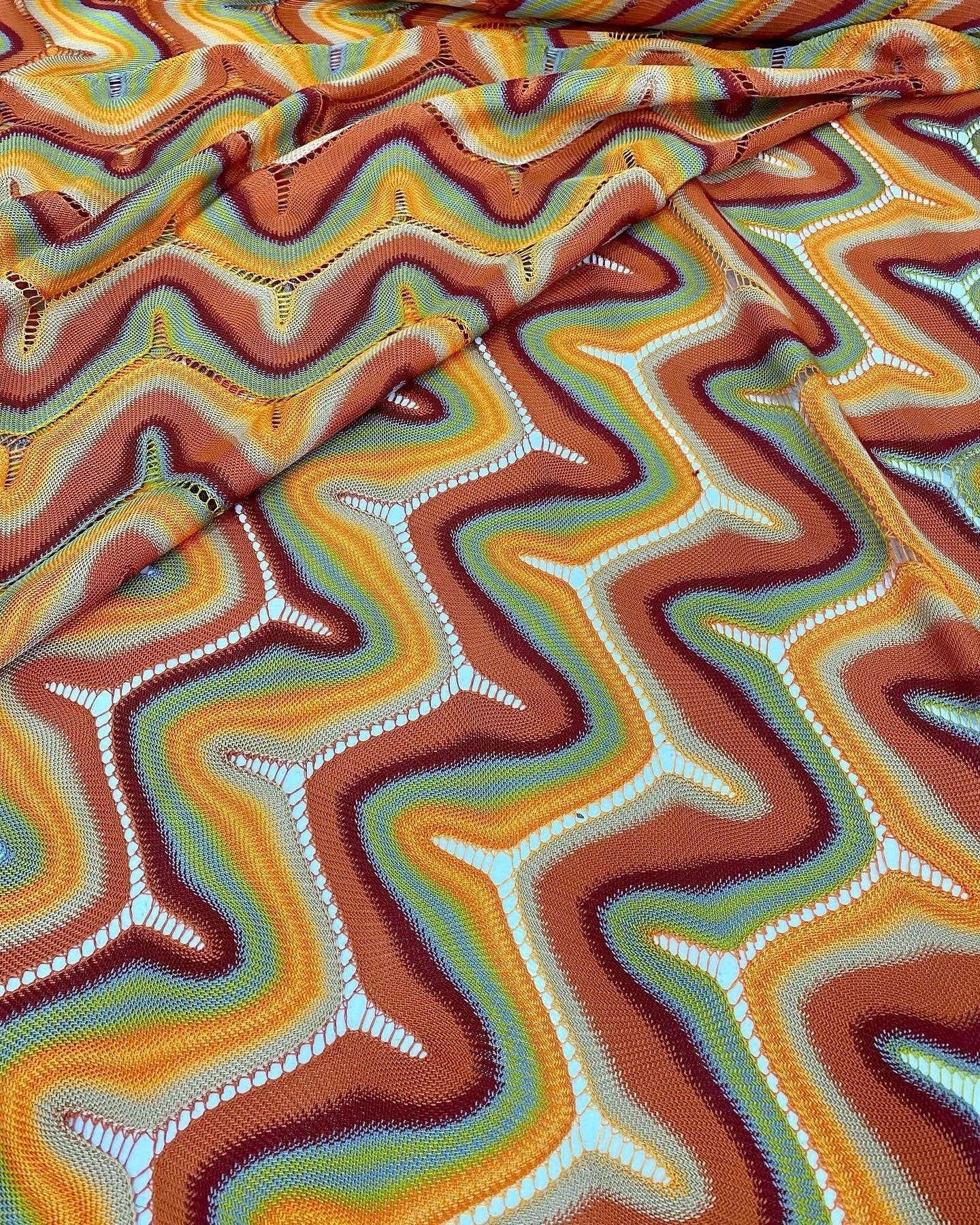 Mesh Fabric, Zigzag Knit Jersey Fabric, luxury Fabric, Widht: 150 cm - Whotex Online Fabric Store