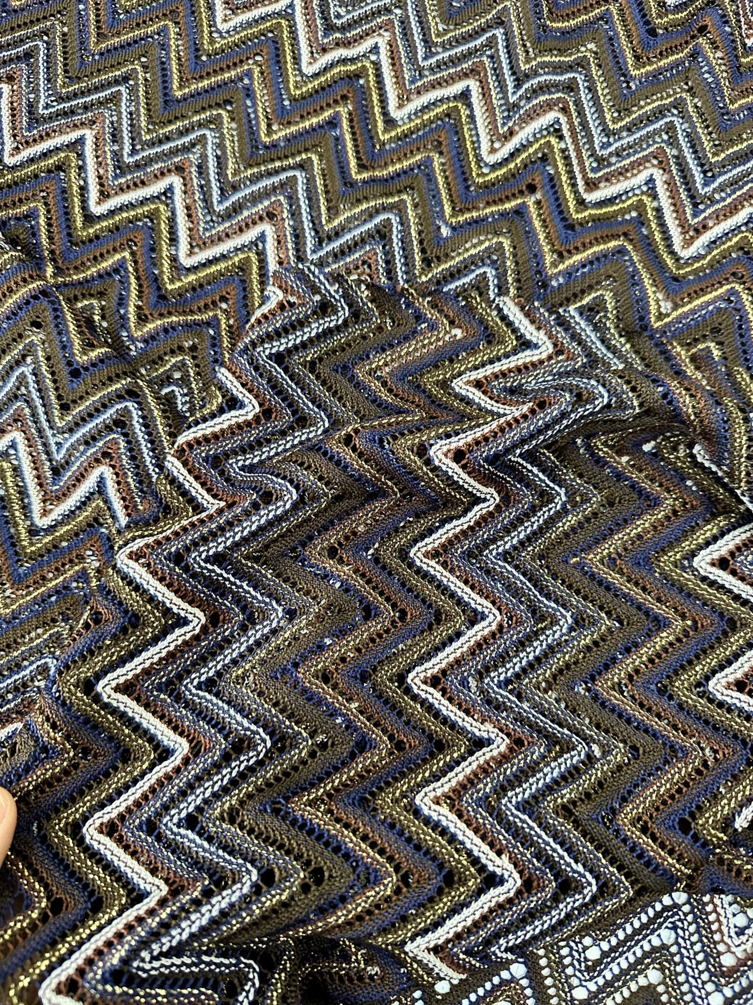 Mesh Fabric, Zigzag Knited fabric, Shimmer Elastic jersey - Whotex Online Fabric Store