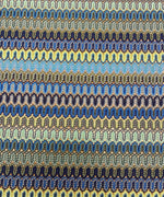 Mesh Fabric, Zigzag Pattern Yellow And Blues - Whotex Online Fabric Store