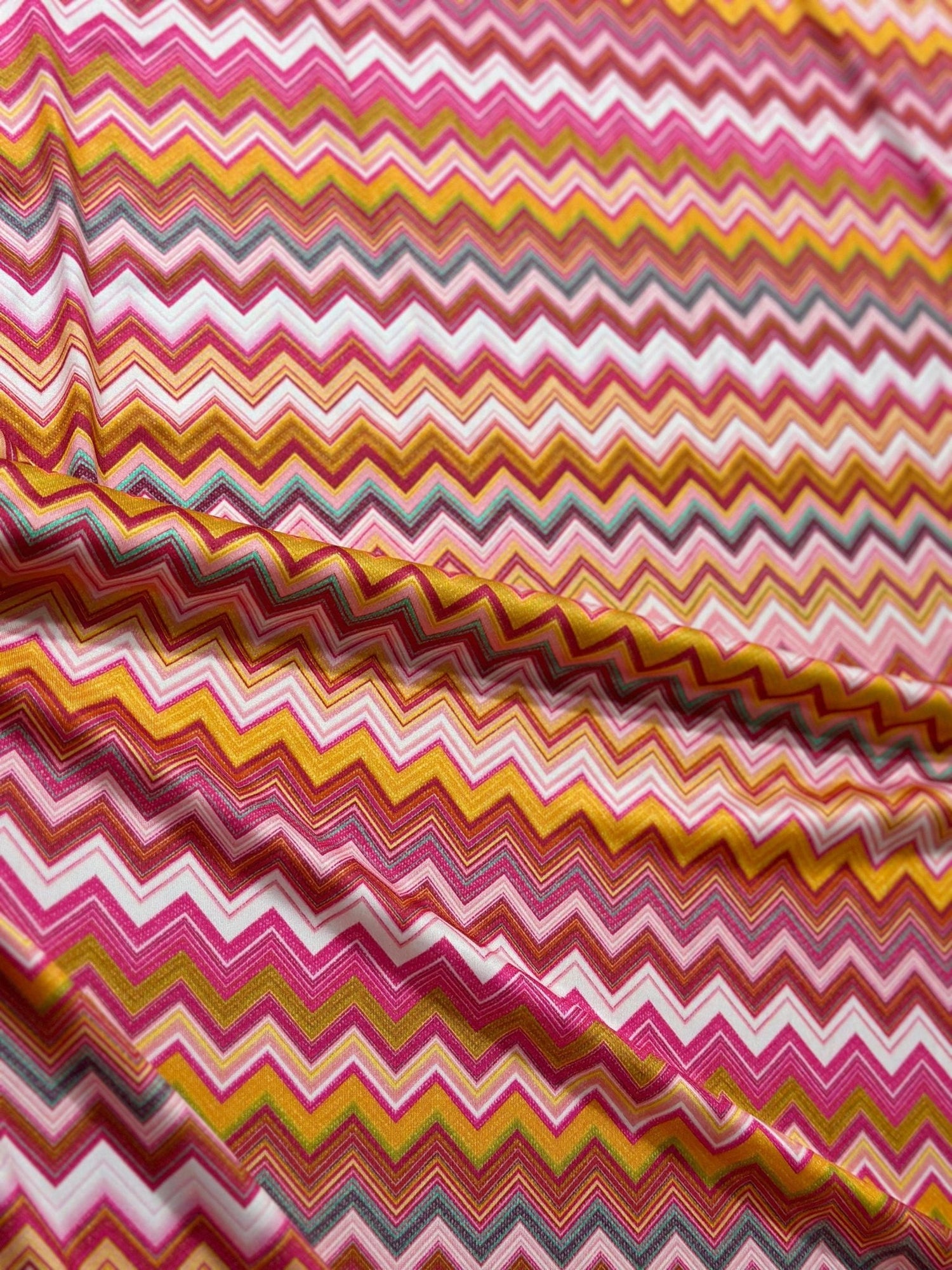 Mesh Fabric, Zigzag PatternFabric, 4 - Way Stretch Fabric - Whotex Online Fabric Store