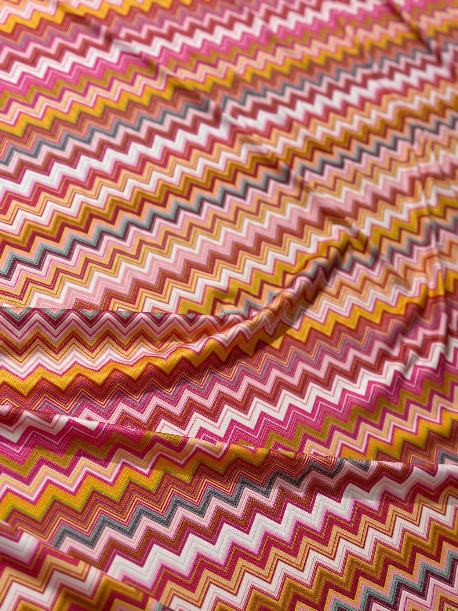 Mesh Fabric, Zigzag PatternFabric, 4 - Way Stretch Fabric - Whotex Online Fabric Store