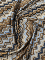 Metallic Chevron Zigzag Lurex Fabric by the Metre - Whotex Fabrics London