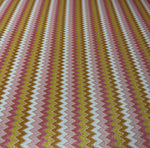 Metallic Lurex Chevron Fabric by the Metre - Whotex Fabrics London
