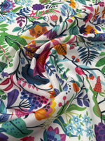 Mexican Flowers Fabric – Custom Printed Fabric on Satin, Crepe, Spandex or Chiffon - Whotex Fabrics London