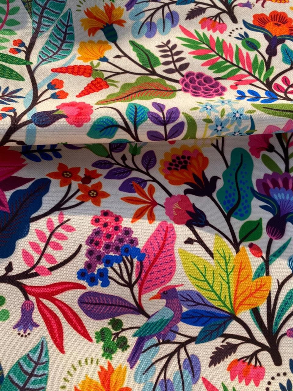Mexican Flowers Pattern Fabric, Digital Print Fabric By The Yard - Whotex Online Fabric Store