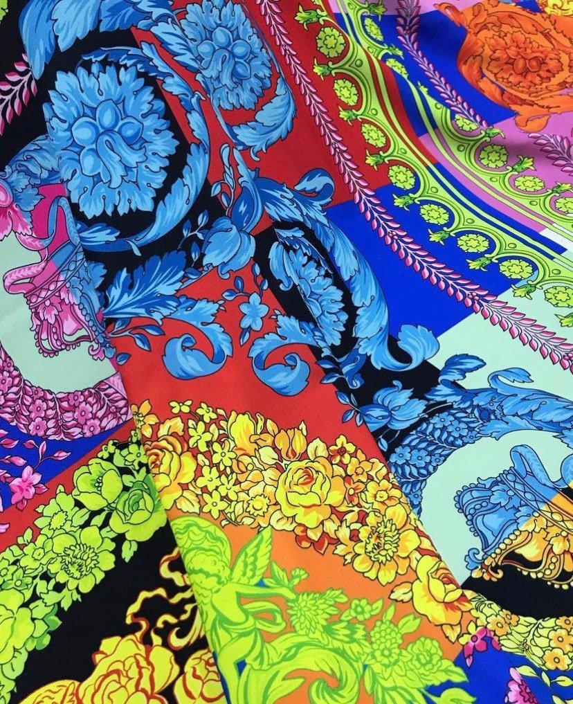 Multi Color Baroque Pattern Fabric By The Yard - Whotex Online Fabric Store