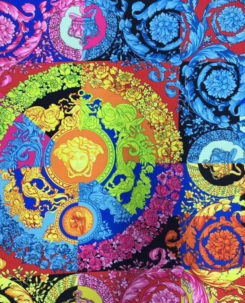 Multi Color Baroque Pattern Fabric By The Yard - Whotex Online Fabric Store