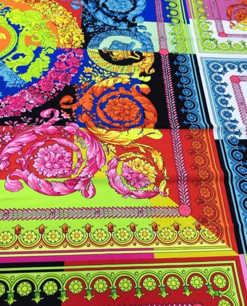 Multi Color Baroque Pattern Fabric By The Yard - Whotex Online Fabric Store