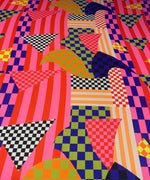 Multicolor Abstract Geometric Fabric – Multiple Fabric Options, Sold by Metre - Whotex Fabrics London