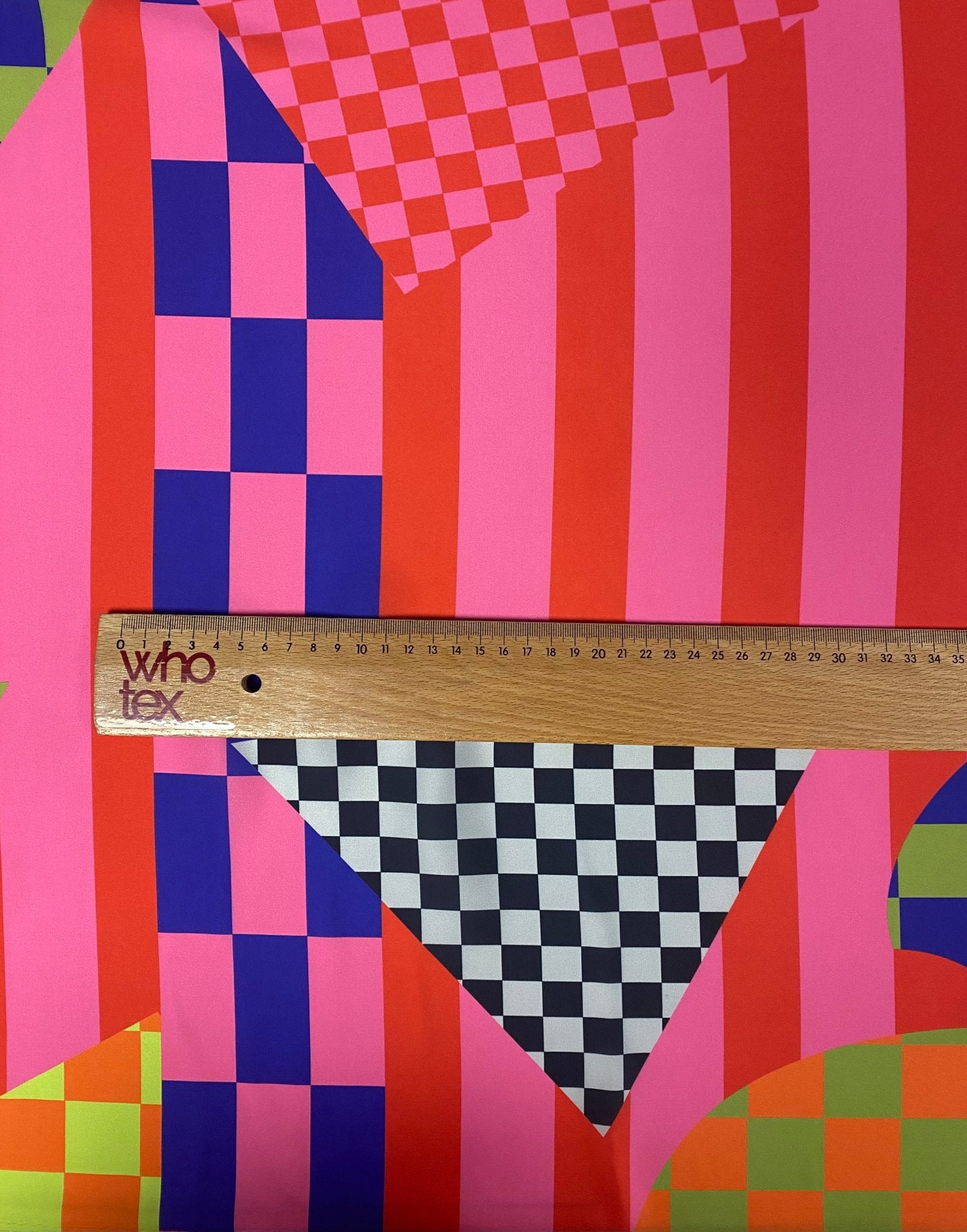 Multicolor Abstract Geometric Fabric – Multiple Fabric Options, Sold by Metre - Whotex Fabrics London