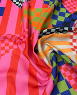 Multicolor Abstract Geometric Fabric Sold by Metre - Whotex Fabrics London
