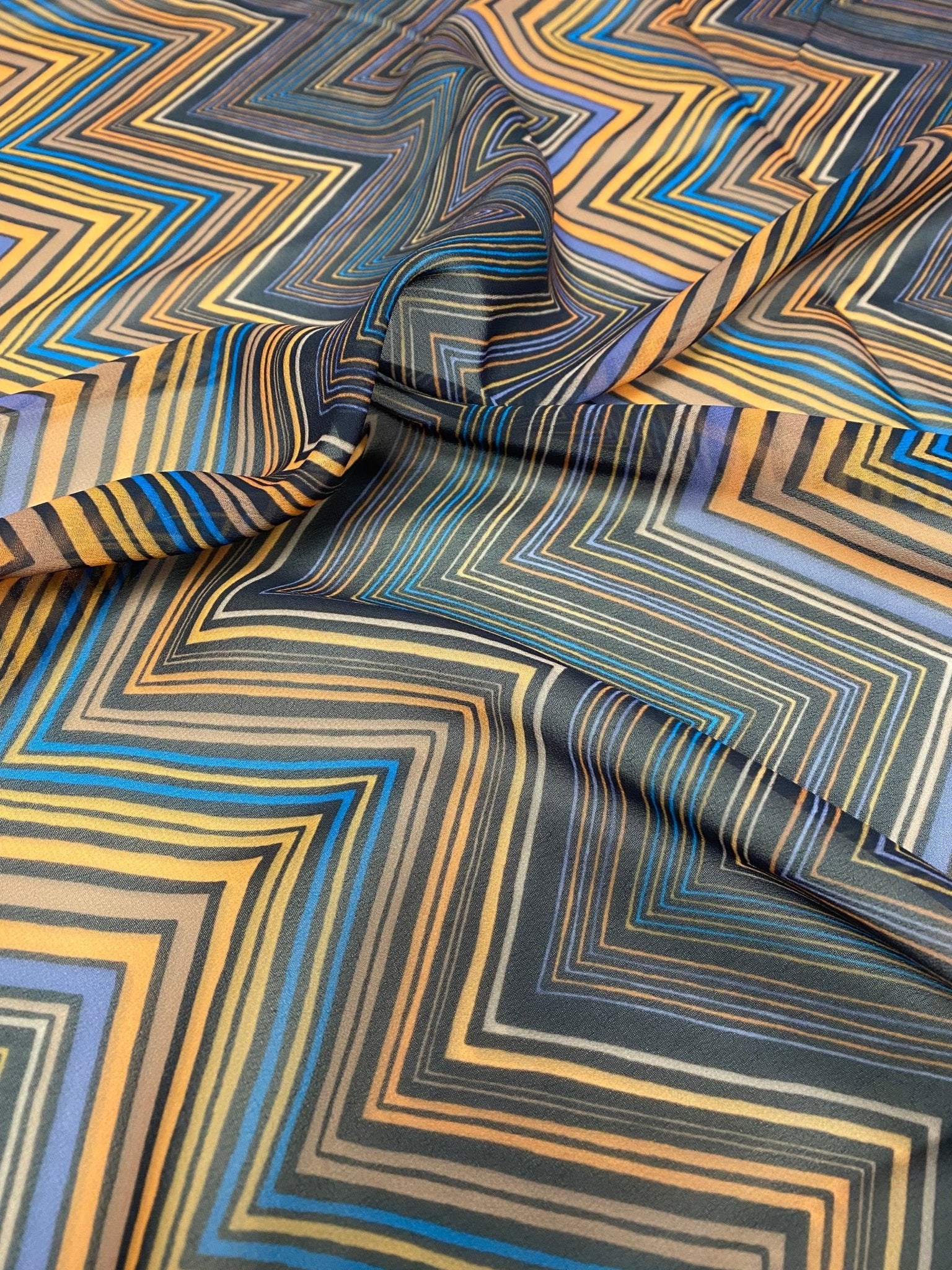 Multicolor Chevron Zigzag Pattern Fabric - Whotex Online Fabric Store