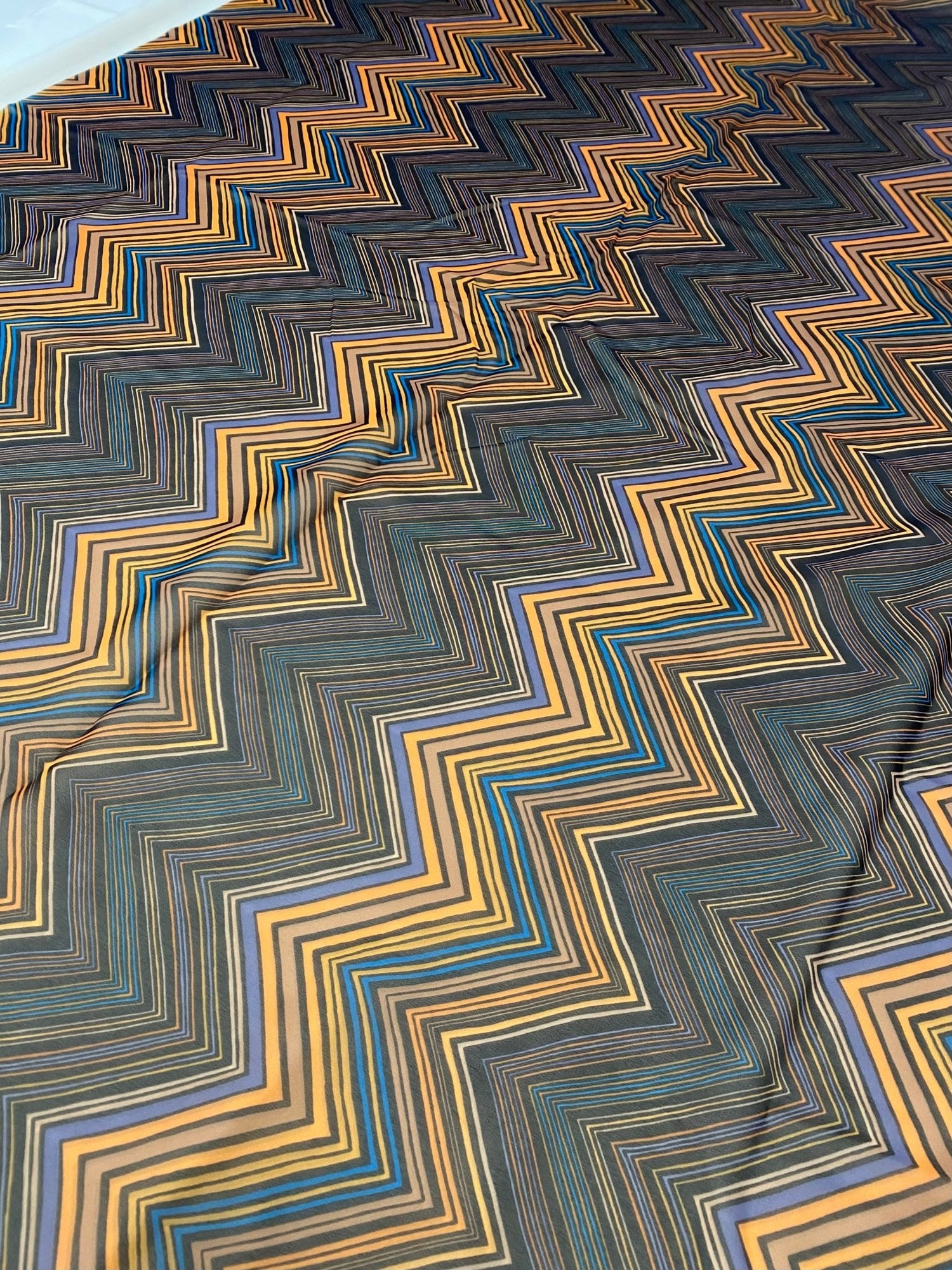 Multicolor Chevron Zigzag Pattern Fabric - Whotex Online Fabric Store