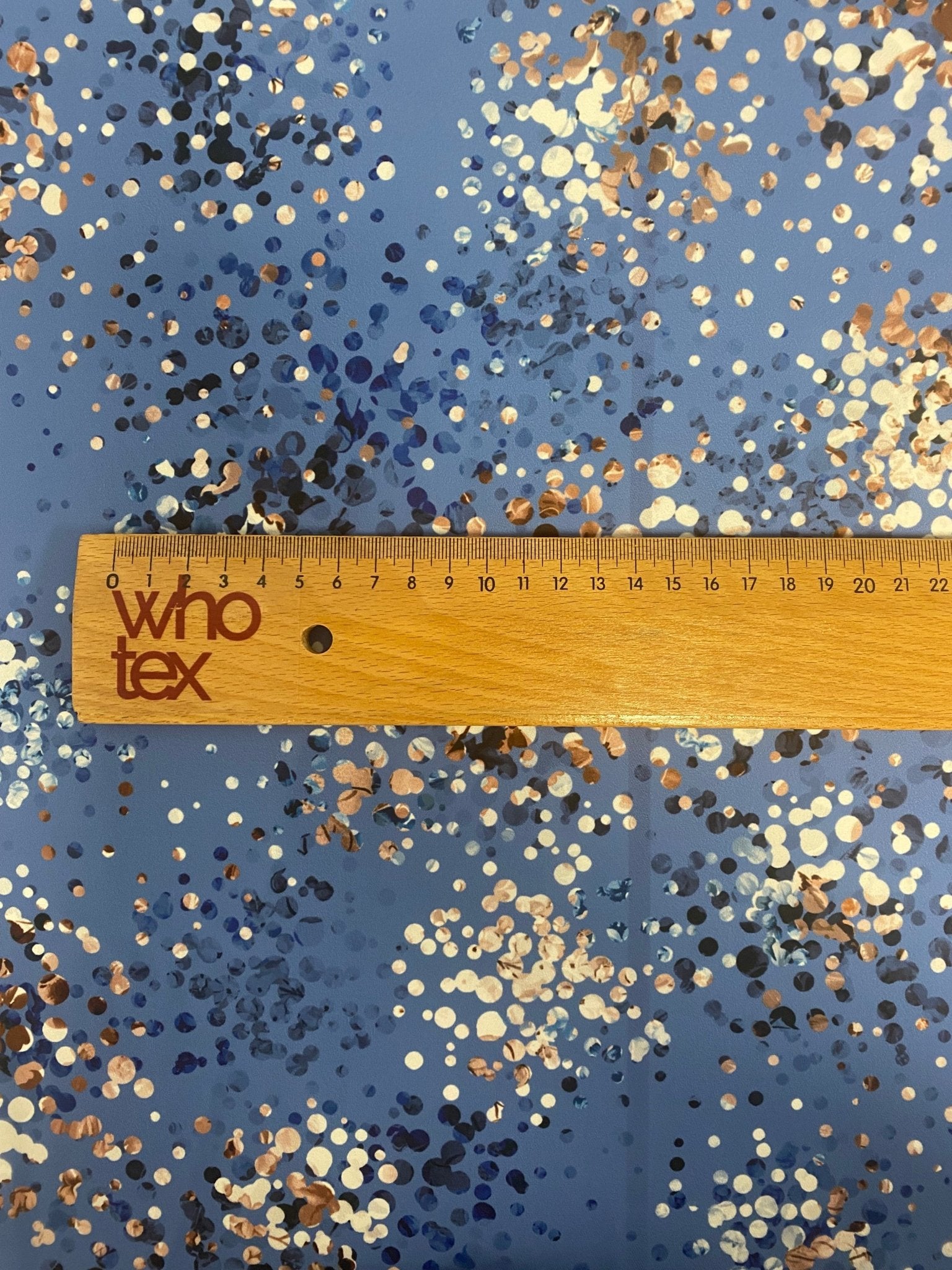 Multicolor Confetti Pattern Abstract Dot Print Blue Fabric - Whotex Online Fabric Store