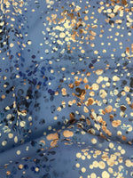 Multicolor Confetti Pattern Abstract Dot Print Blue Fabric - Whotex Online Fabric Store